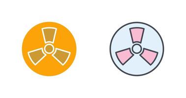 Radiation Icon Design vector