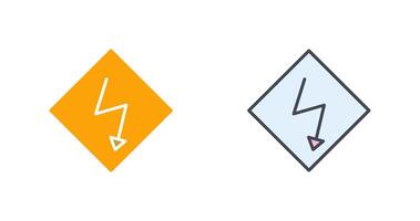 High Voltage Icon Design vector