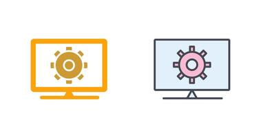 Computer Settings Icon Design vector