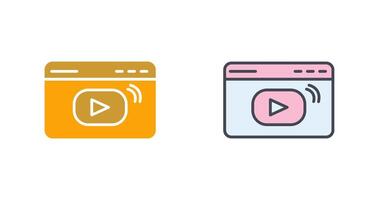 Streaming Icon Design vector