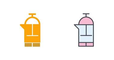 French Press Icon Design vector