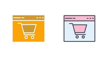 Ecommerce Website Icon Design vector