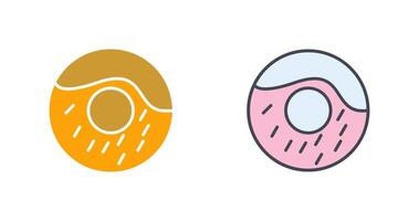 Cream Doughnut Icon Design vector