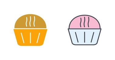 Cream Muffin Icon Design vector