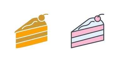 Cake Slice Icon Design vector