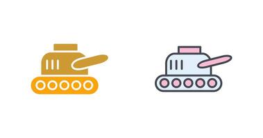 Tank Exhibit Icon Design vector