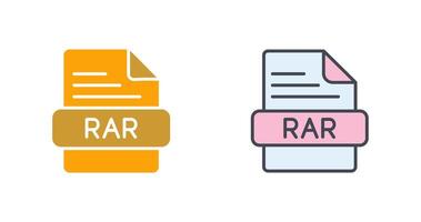 RAR Icon Design vector