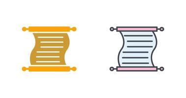 Scroll of Paper Icon Design vector