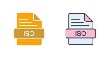 ISO Icon Design vector