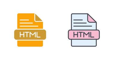 HTML Icon Design vector