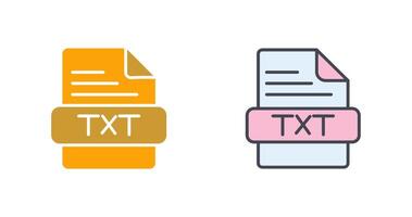 TXT Icon Design vector