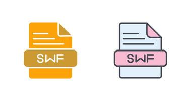 SWF Icon Design vector