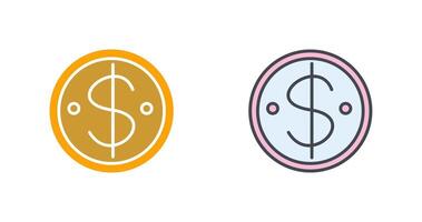 diseño de icono de moneda de dólar vector