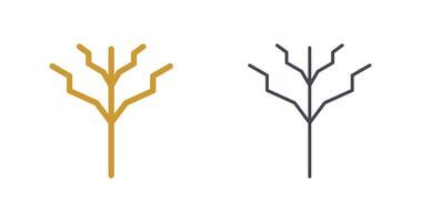 árbol con No hojas icono diseño vector