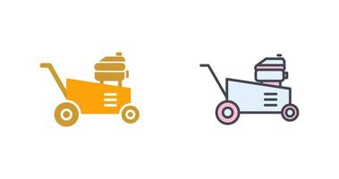 Lawn Mower Icon Design vector