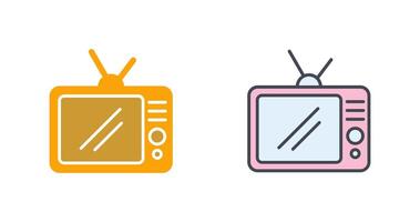 TV Set Icon Design vector