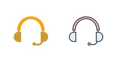 diseño de icono de auriculares vector