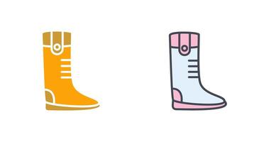 Long Boots Icon Design vector