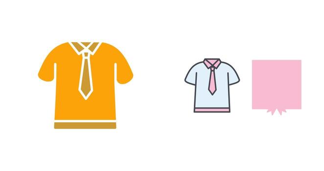 Shirt and Tie Icon Design vector