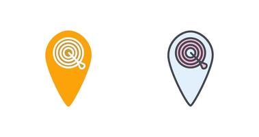 Target Location II Icon Design vector