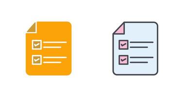 Filling Ballot Paper Icon Design vector