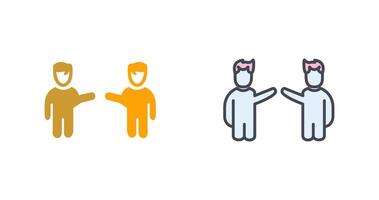 Waving to People Icon Design vector