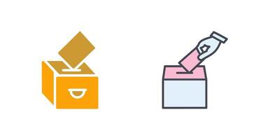 Going to Cast Vote Icon Design vector