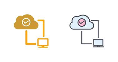 Cloud Connections Icon Design vector