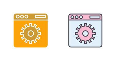 Website Settings Icon Design vector