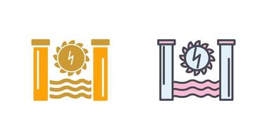 Hydro Power Icon Design vector