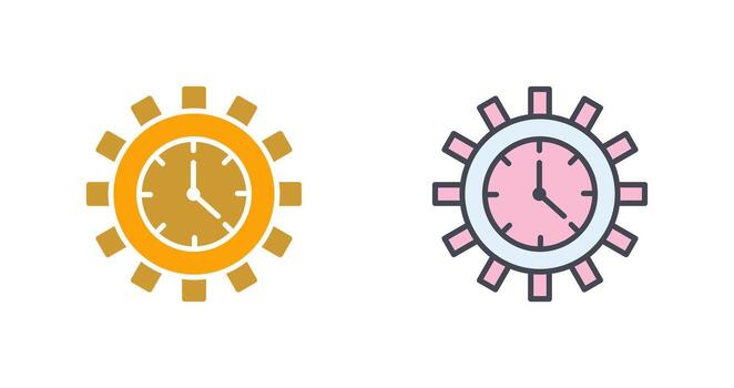 Time Optimization Icon Design vector