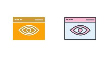 Web Visibility Icon Design vector