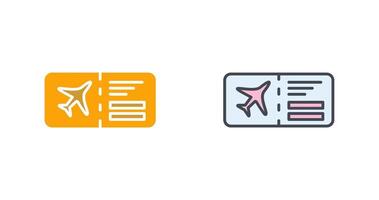 Plane Tickets Icon Design vector