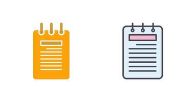 Notepad Icon Design vector