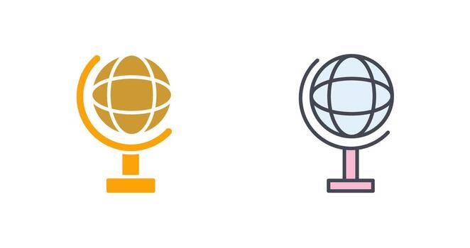 Globe Icon Design vector