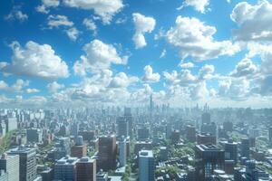 Cityscape View Under Blue Sky on Sunny Day photo