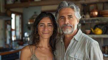 AI generated Man and Woman Standing Together photo