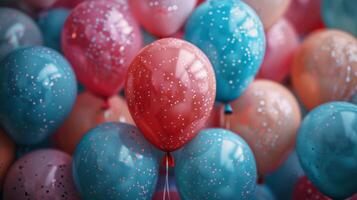 AI generated Bunch of Balloons on Stick photo
