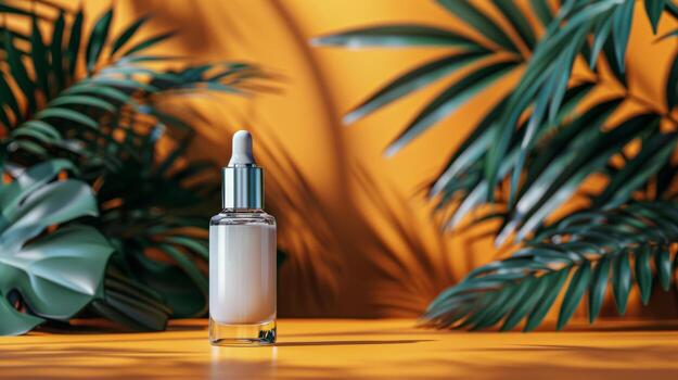 AI generated Bottle of Soap on Table photo