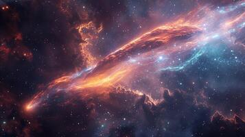AI generated Massive Star Illuminating the Sky photo