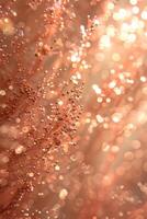 AI generated Blurry Water Droplets on Window photo