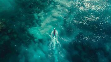 AI generated Person Surfing on Body of Water photo