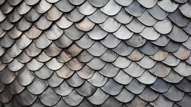 ai generado un de cerca de texturizado pescado escamas. generativo ai foto