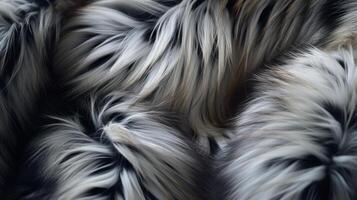 AI generated A close look at the intricate details of abstract fur. Generative AI photo