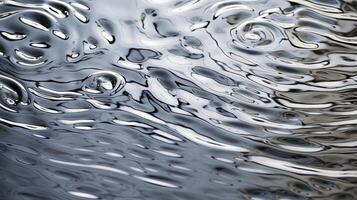 AI generated A macro photograph of textured water ripples. Generative AI photo