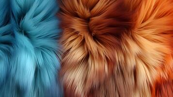 AI generated Abstract fur with a blend of textures and colors. Generative AI photo