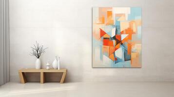 AI generated Abstract theme artwork for creative decor. Generative AI photo