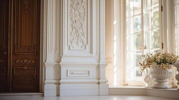 AI generated Architectural details with timeless elegance. Generative AI photo
