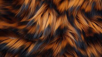 AI generated Closeup of abstract fur with intricate and ornate patterns. Generative AI photo