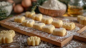 AI generated Assorted Cookies Displayed on a Table photo